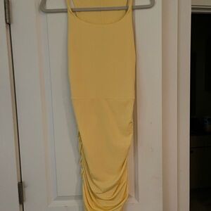 SHEIN Sunny Yellow Midi Dress